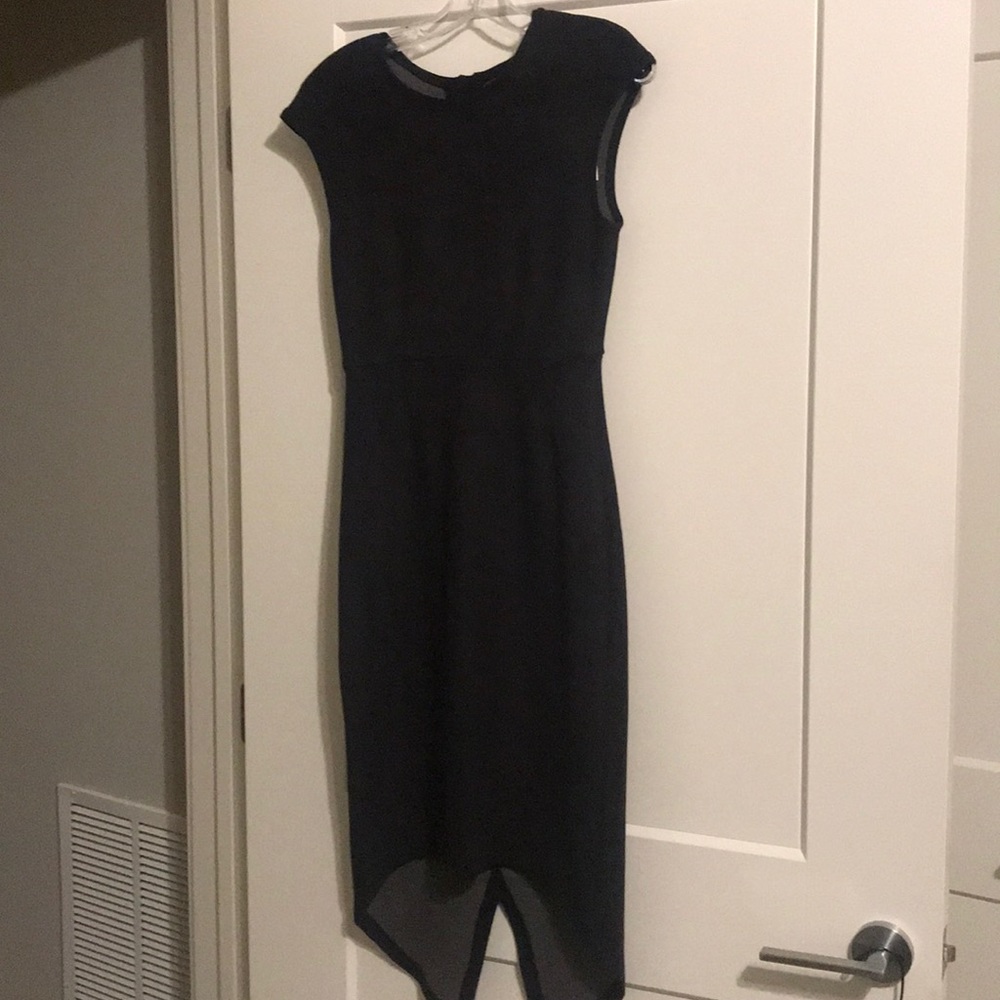 NEW with tags ! Level 99 black faux suede midi